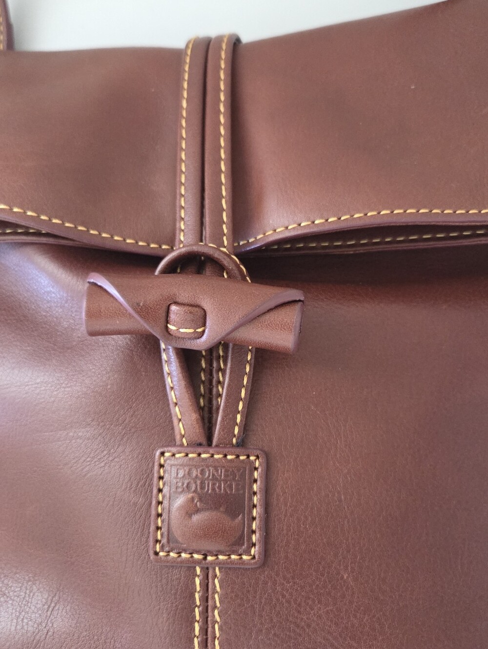 Dooney and Bourke Florentine Medium Toggle Crossbody In Chestnut - Picture 5 of 12